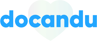 Docandu logo — digital health company powering Adviskin.